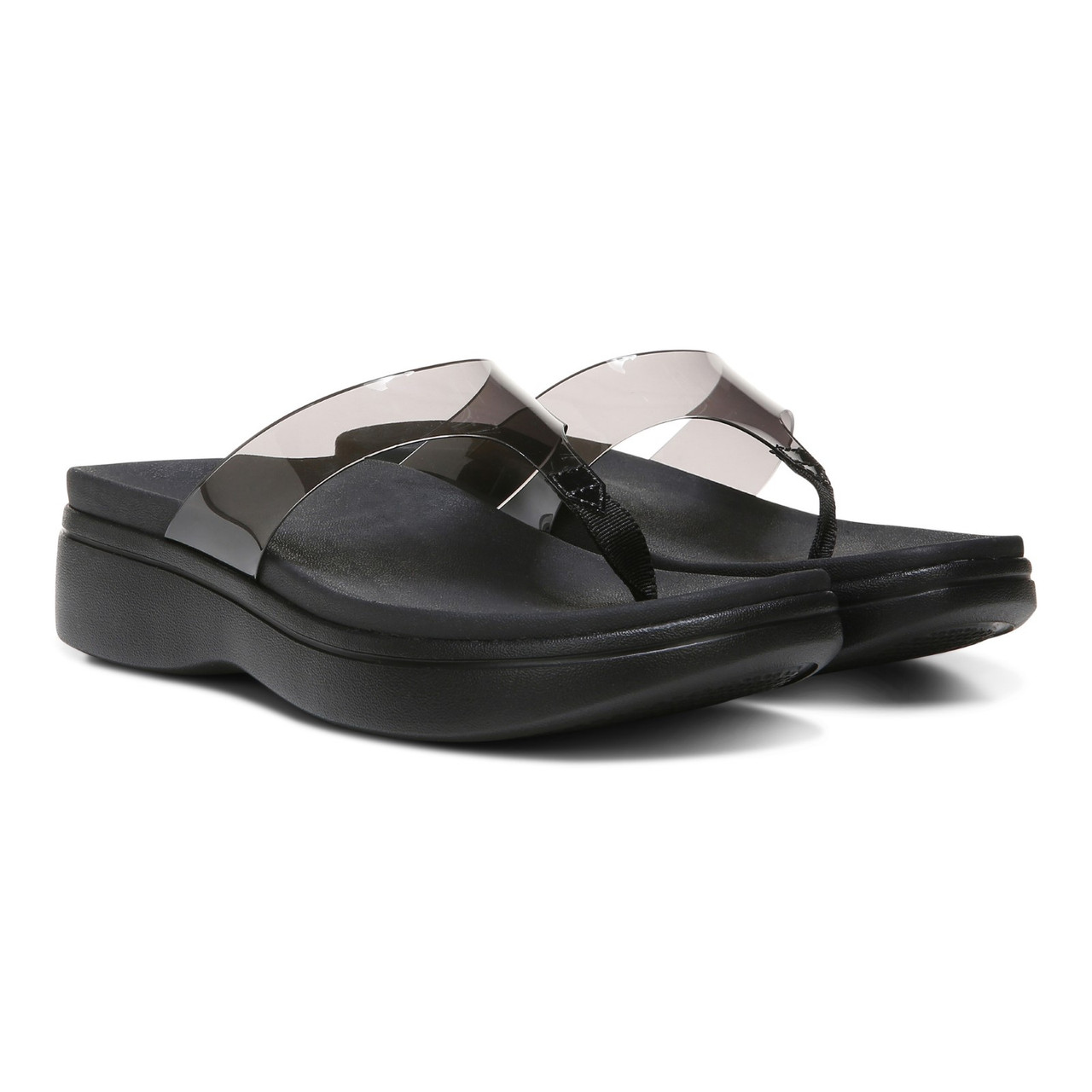 Buy Catwalk Women's Black Thong Wedges for Women at Best Price @ Tata CLiQ