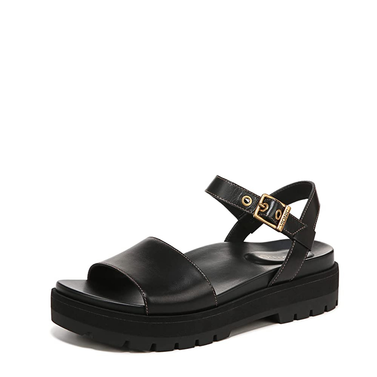 DR. MARTENS Voss Quad Leather Strap Womens Platform Sandals - BLACK | Tillys