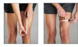 Measure the circumference of your leg 6" above the mid-patella in a standing position.