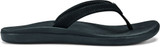 Olukai Ho'opio Girl's Comfort Sandals - Black/Black - Profile