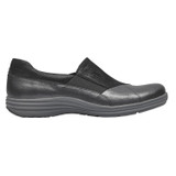 Aravon Beaumont Gore - Women's Strechable Slip-on Shoe - Black Multi - Side
