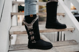 Bearpaw Emery Women's Leather Boots - 2502W - Lifestyle Black