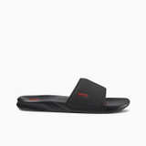 Reef One Slide Men's Sandals - Black/red - Side