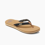 Reef Cushion Sands Women's Sandals - Black/tan - Side