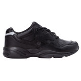 Propet Men's Stark Slip-Resistant Work Shoes - Black - Outer Side