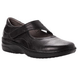 Propet Women's Golda Mary Jane Shoes - Black - Angle