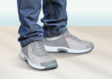 OrthoFeet Edgewater Stretch Knit Men's Sneakers Stretch - Gray - 2