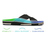 Vionic Panama Women's Slide Sandals - Black - 3Zone-med-I1638F1001-Lifestyle Black