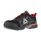Reebok Work Beamer Comp Toe Work Shoe ESD - Black with Red Trim - Other Profile View