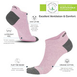 GSA OrganicPlus+ Low Cut Ultralight Women's Socks - Multicolor