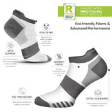 GSA Bamboo+ Low Cut Ultralight  Men's Socks - White/Gray/Black