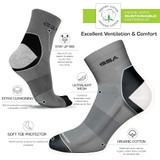 GSA OrganicPlus+ Quarter Extra Cushioned  Men's Socks - Multipack