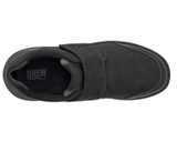 Drew Marshall Men's Casual Comfort Shoe - Black Nubuck/Leather - Sole View