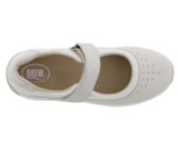 Drew Trust Women's Therapeutic Shoe - Ivory Leather - Top View