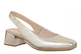Vionic Reyes Women's Supportive Comfort Slingback Pump with Arch Support - Gold - Left angle