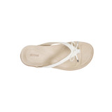 Strive Island II Women's Orthotic Sandals with Arch Support - White - Overhead