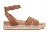 Vionic Yucca Women's Espadrille Platform Sandal with Arch Support - Tan - Lifestyle Tan