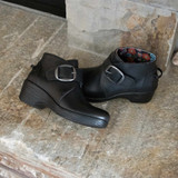 Alegria Symone Wood Look Wedge Comfort Arch Support Women's Ankle Boot - Coal - 2
