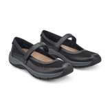 Easy Spirit Briana Cushioned Arch-Support Women's Walking Shoe - Black Mesh - 2