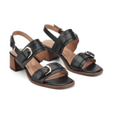 Easy Spirit Hadiya Cushioned Arch Support Women's Block Heel Sandal - Black Leather - 2