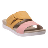 Revitalign Baja Slide Supportive Orthotic Comfort Women's Sandals - Lemonade - Product View - 2