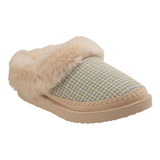 Revitalign Nordic Cushioned Orthotic Support Women's Slippers - Cream/blue - Product View - 2