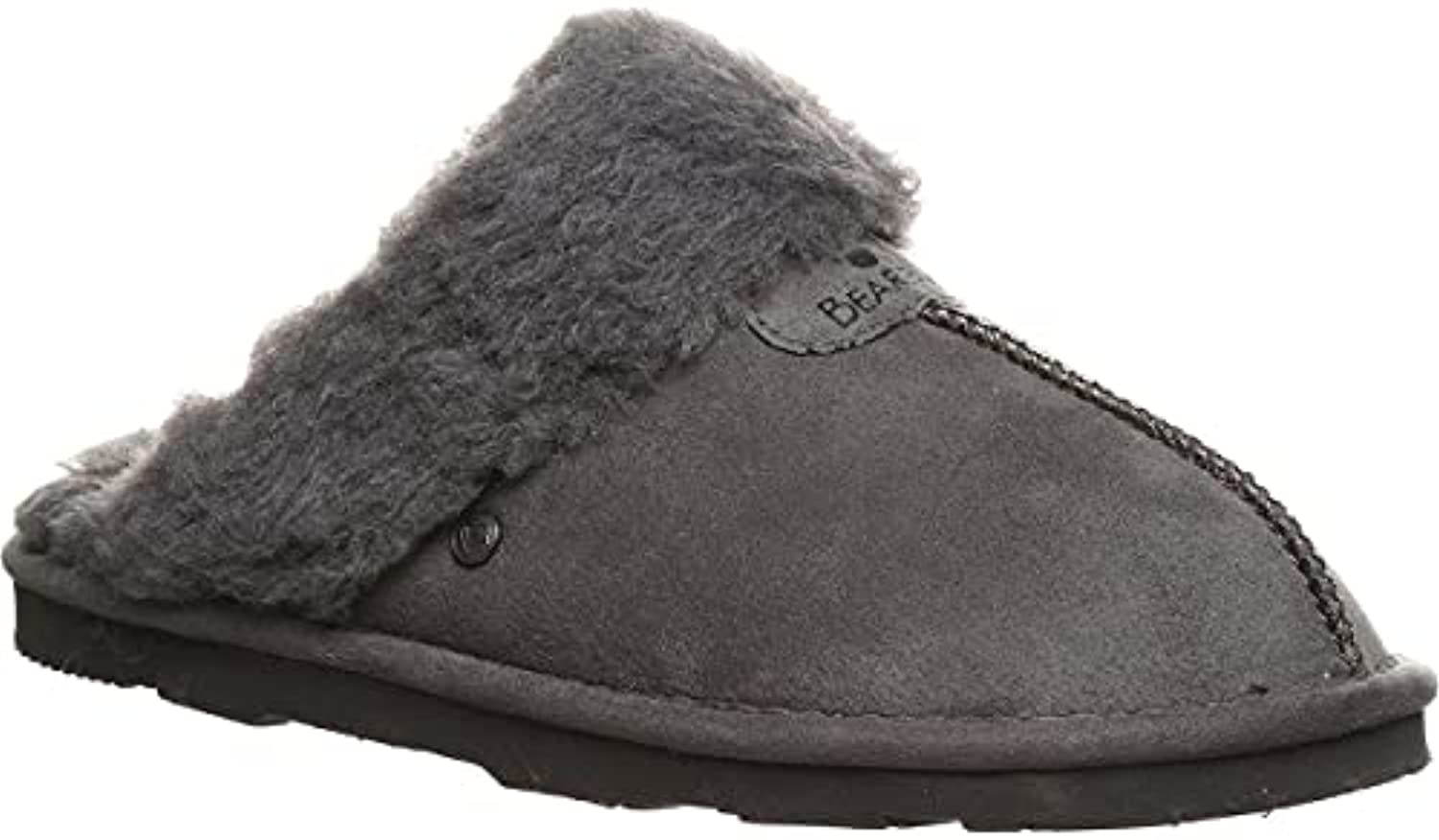 BEARPAW Women's Loki Quilted Slippers - Cozy Indoor/Outdoor House Shoes With Faux Fur