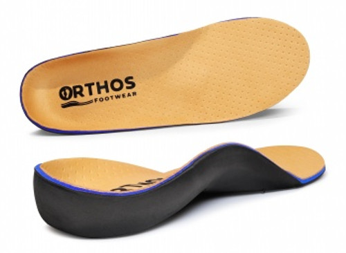 ORTHOS Footwear Orthotic Insoles - Full Length - Made in USA - Insoles Black - Fabric