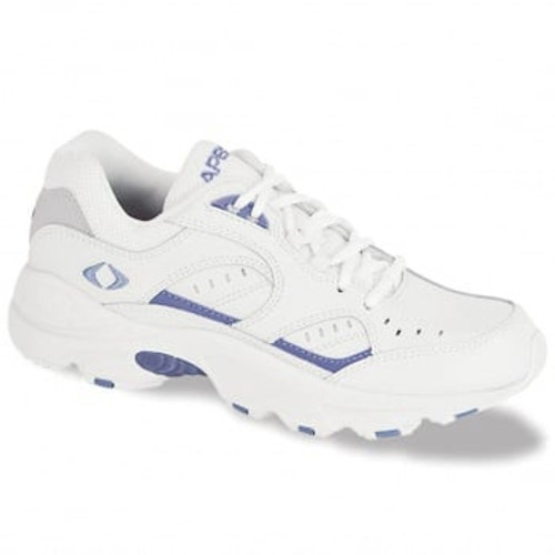 Apex V854 Women's Lace Walker - White/Periwinkle - square