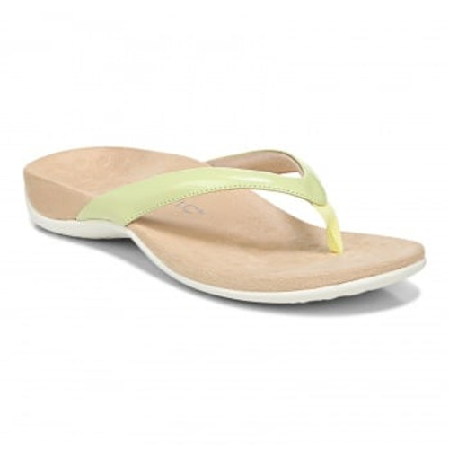 Vionic Dillon Women's Toe-Post Supportive Sandal - Silver Boa - 1 profile view