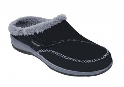 OrthoFeet Charlotte Women's Slippers - Brown - Angle Main