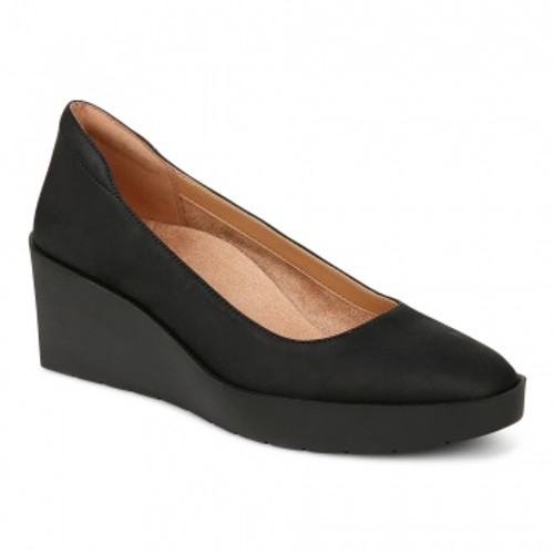 Vionic Sereno Women's Wedge Heel Comfort Pump - Black - Pair
