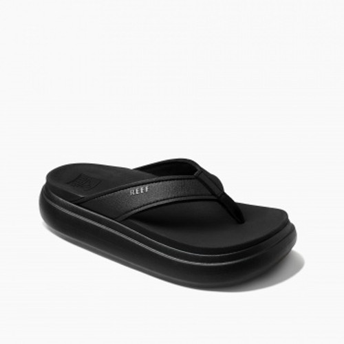 Reef Cushion Bondi Women\'s Comfort Sandals - Black/black - Angle