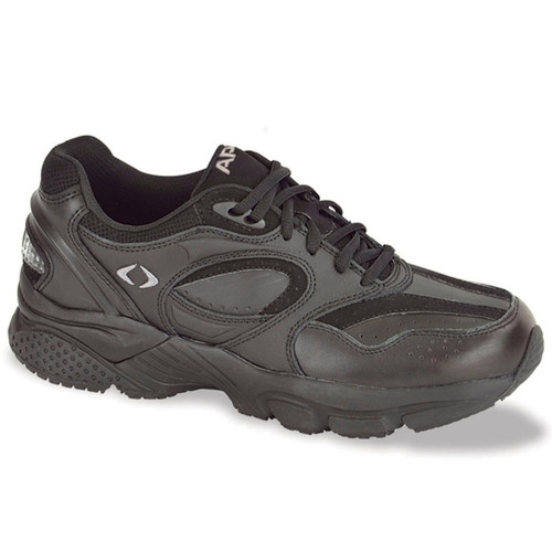 Apex X801 Women's Lace Walking Shoe - Black - square