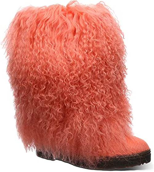 Bearpaw Boetis - Women's Furry Boots - 1294W - Raspberry