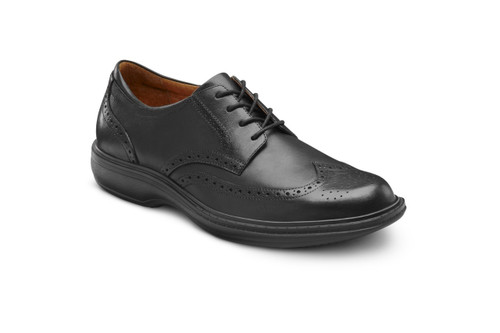 Dr. Comfort Wing Men's Dress Shoe - Black - main