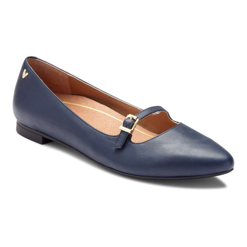 Vionic Gem Delilah - Women's Adjustable Strap Flat - Navy - 1 main view