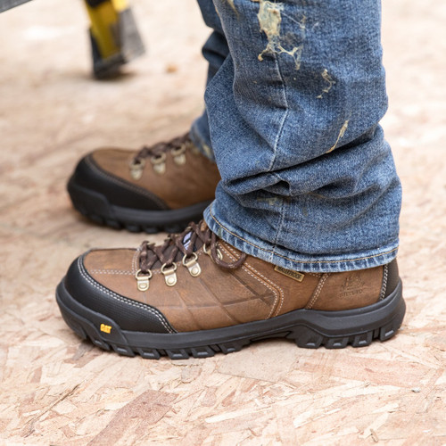 Caterpillar Threshold Waterproof Steel Toe Work Boot Men's CAT Footwear ...