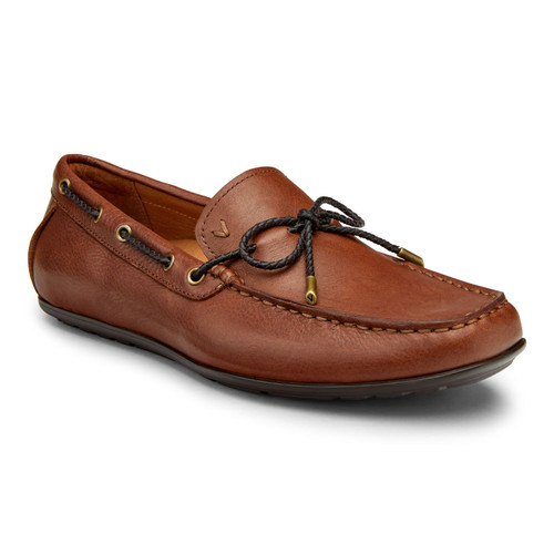 Vionic Luca Men's Slip-on Loafer With Arch Support - Tobacco - 1 profile view