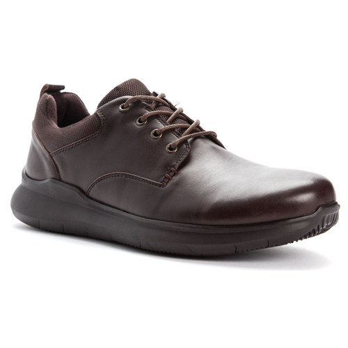 Propet Vinn Men's Lace Up Oxfords - Brown - Angle