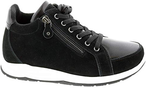 Drew Strobe - Women's - Black Suede Combo - Angle