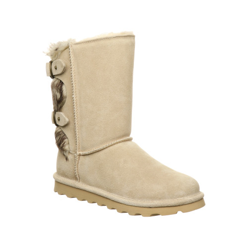 Bearpaw Eloise Women's Leather Boots - 2185W  125 - Oat - Profile View