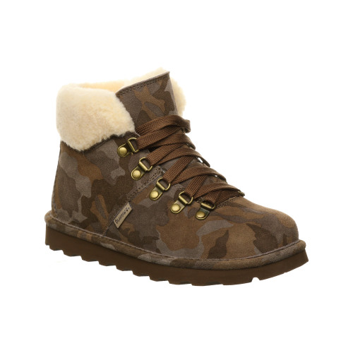 Bearpaw Marta Women's Leather Boots - 2504W  242 - Earth Camo - Profile View