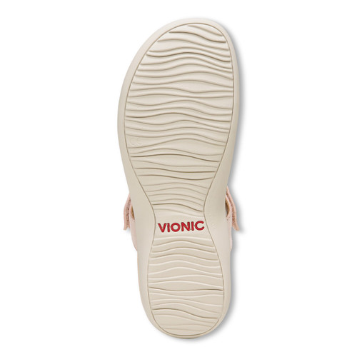 Vionic Wanda Women's Leather T-Strap Supportive Sandal - Free Shipping & Returns