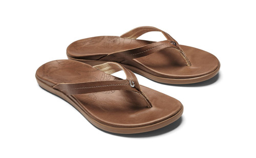 OluKai Honu Women's Sandals - Tan/Tan - Pair