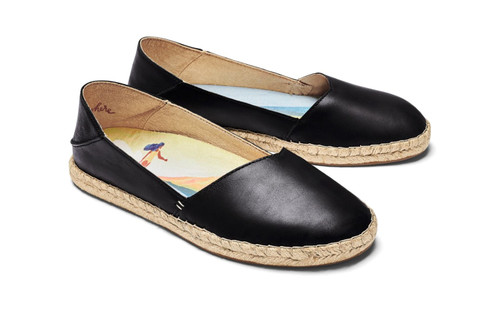 OluKai Kaula Pa'A 'Ili Women's Shoes - Black / Black - Pair