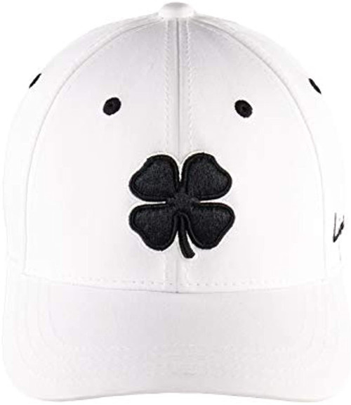 Black Clover Premium Clover FlexFit Fitted Hat - Black/White/White - 1