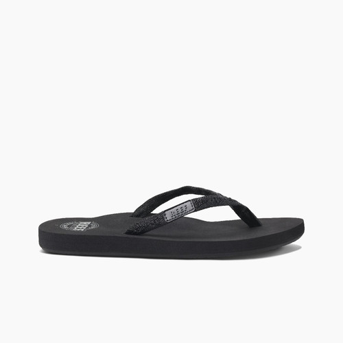 Reef Ginger Women's Sandals - Black/black - Angle