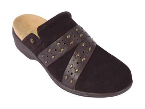 Revitalign Moro Clog - Women's Comfort Slip-on - Chocolate - Profile