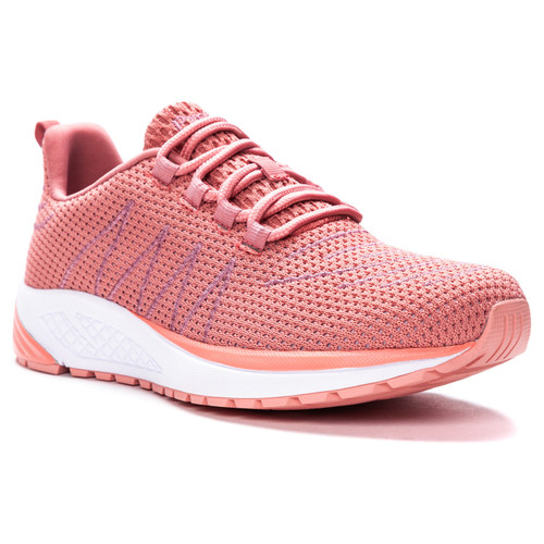 Propet Women's Tour Knit Sneakers - Dark Pink - Angle